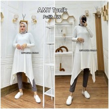 AMY-007 Baju Atasan Tunik Jersey Korea